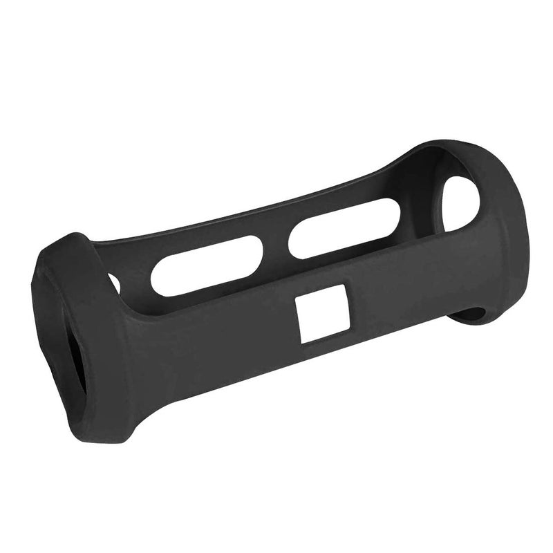 Linkidea Silicone Speaker Case Cover Compatible with JBL Flip 4 Waterproof Portable Bluetooth Speaker, Protective Soft Skin Sleeve, Travel Carrying Pouch (Black) - Image 2